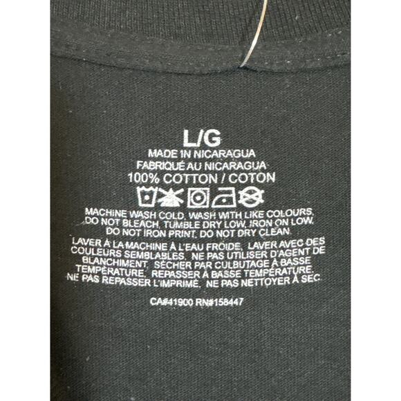 NWT Men's Large, Short Sleeve T-shirt, Zombie Apocalypse Black With Green R.I.P. - Picture 4 of 4